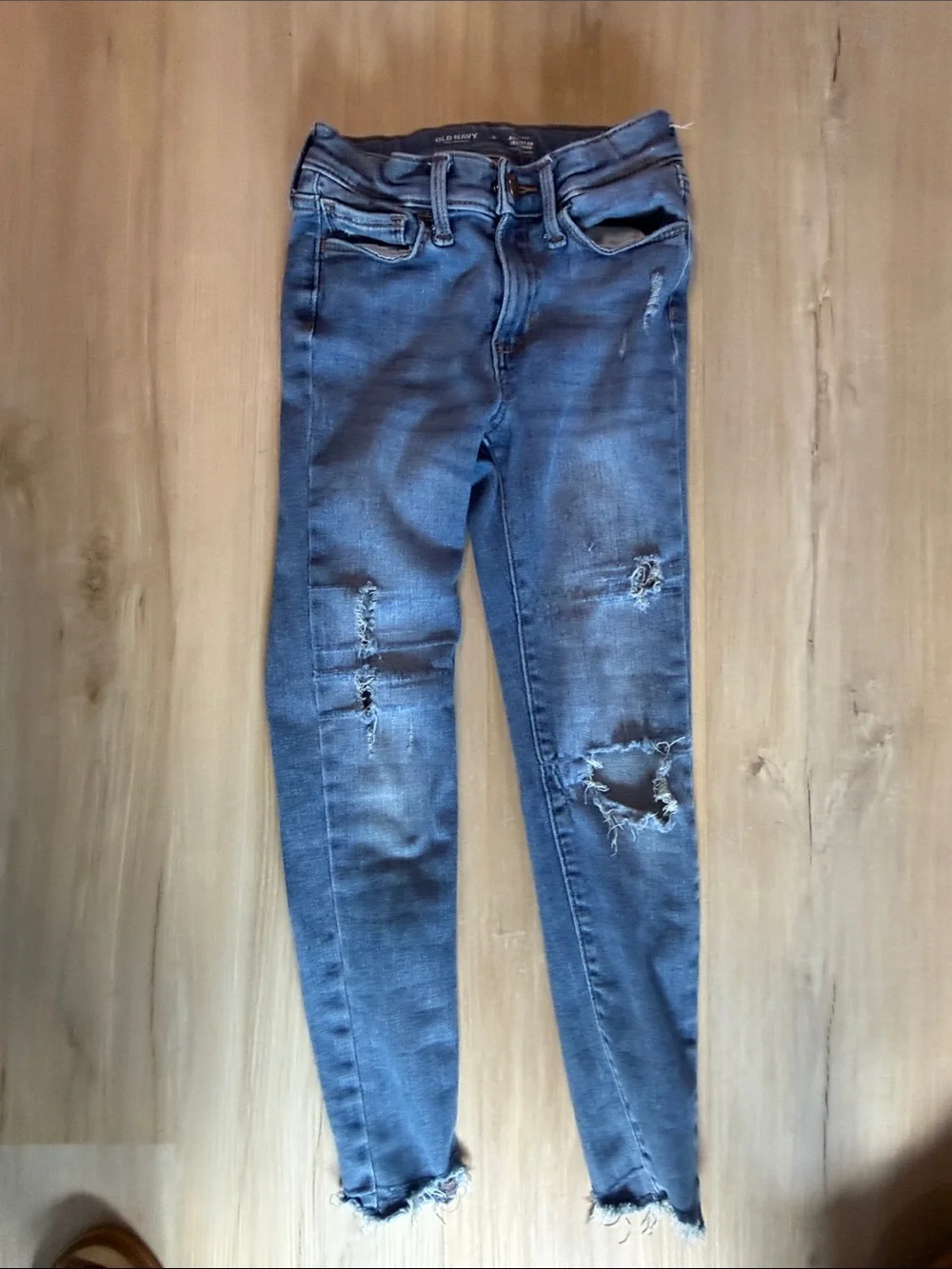 Old Navy Distressed Dark Blue Kids Jeans